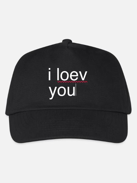 i love you error - Kids’ Baseball Cap - black