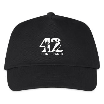 42 - Kids’ Baseball Cap - black - Front