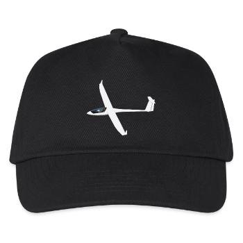 planeur glider - Casquette de baseball Enfant - noir - Devant