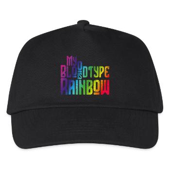 Mein Blut ist Regenbogen - Toleranz und Frieden - Kinder Basecap - Schwarz - Vorne