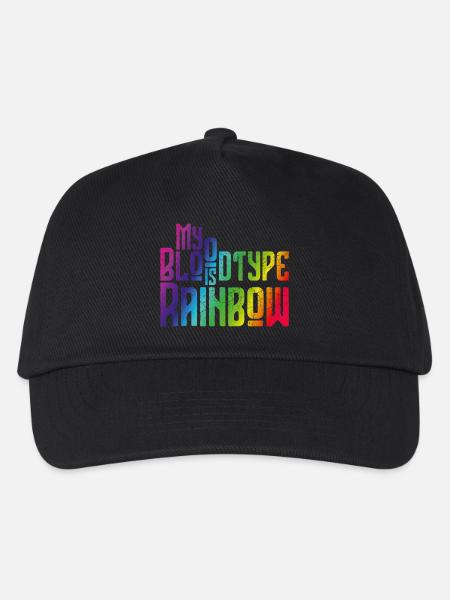 Mein Blut ist Regenbogen - Toleranz und Frieden - Kinder Basecap - Schwarz