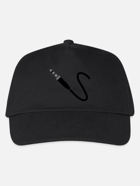 Klinkekabel - Kinder Basecap - Schwarz