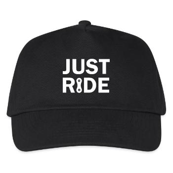 Just Ride Mountainbike cyclist chain - Kinder Basecap - Schwarz - Vorne
