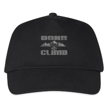 BORN TO CLIMB CLIMBING climbing love 1962 - Kids’ Baseball Cap - black - Front