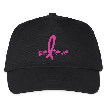 Believe Cancer Fight - Kinder Basecap - Schwarz - Vorne