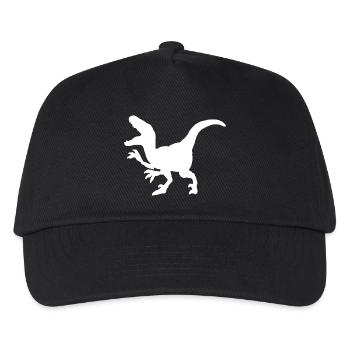 Dinosaurier: Velociraptor - Kinder Basecap - Schwarz - Vorne