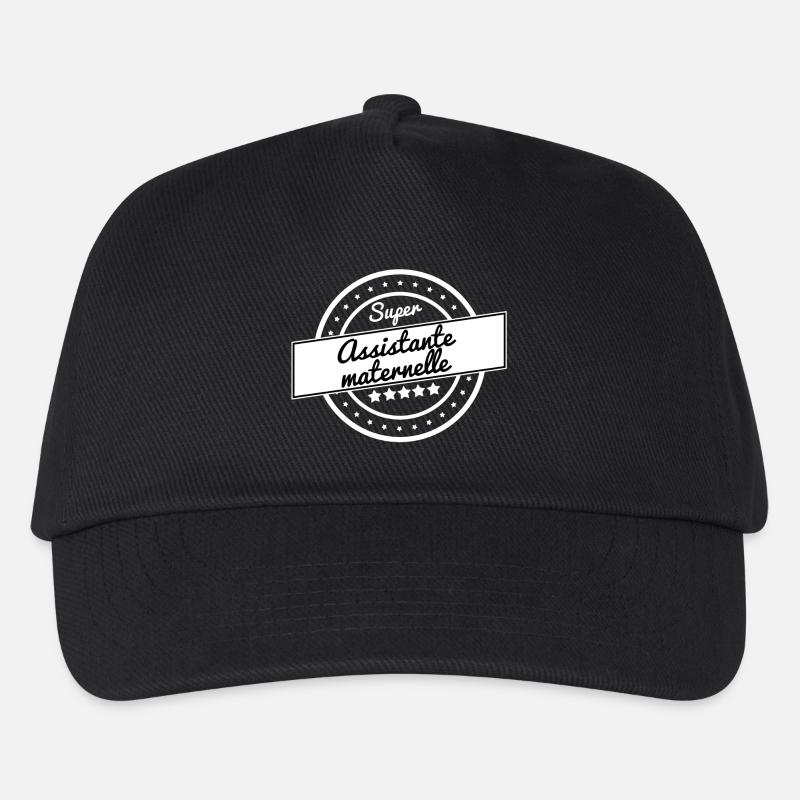 Super assistante maternelle - blanc - Casquette de baseball Enfant - noir