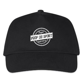 Super prof de sport - blanc - Casquette de baseball Enfant - noir - Devant