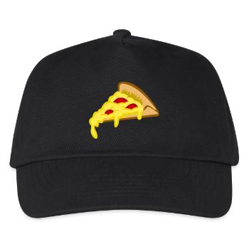 pizza pizzeria food essen restaurant62 - Kinder Basecap - Schwarz - Vorne