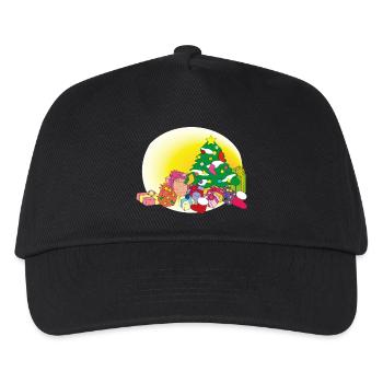 weihnachten winter rentier weihnachtsmann ugly chr - Kinder Basecap - Schwarz - Vorne
