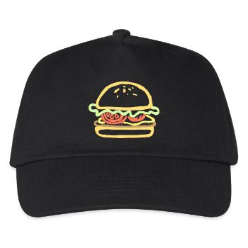 kaese cheese pizza sandwich maus mouse food58 - Kinder Basecap - Schwarz - Vorne