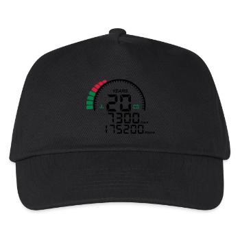 years 20 years anniversary meter - Kids’ Baseball Cap - black - Front
