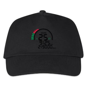 years 25 years anniversary meter - Kids’ Baseball Cap - black - Front