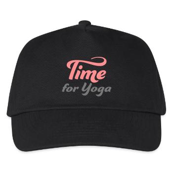 yoga - Kids’ Baseball Cap - black - Front