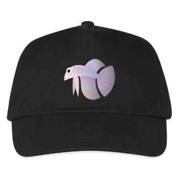 fish fish animal tiere1415 - Kinder Basecap - Schwarz - Vorne