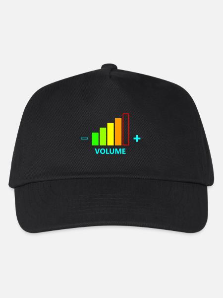 VOLUME UP MEN - Kinder Basecap - Schwarz