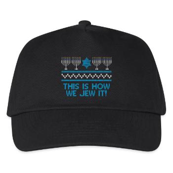 Ugly Hanukkah, Hanukkah, Festival of Lights, Gift - Kids’ Baseball Cap - black - Front