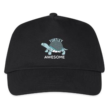 Turtley Awesome - Kids’ Baseball Cap - black - Front