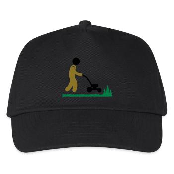 jardinage - Casquette de baseball Enfant - noir - Devant
