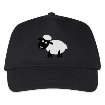 Comic Schaf - Kinder Basecap - Schwarz - Vorne