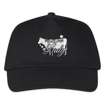 Crazy Cow Lady cadeau vache Lady Farmer Bauer - Casquette de baseball Enfant - noir - Devant