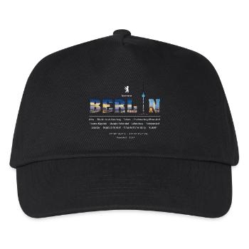 Berlin - Kids’ Baseball Cap - black - Front