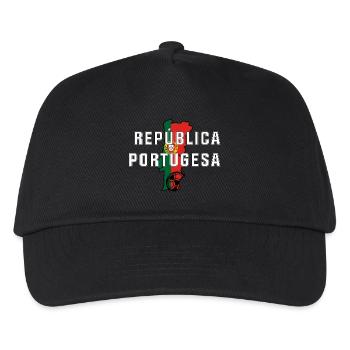 Portugal fan shirt - Kids’ Baseball Cap - black - Front