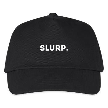 Exklusiv: Slurp. Geschenk Weiß - Kinder Basecap - Schwarz - Vorne
