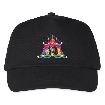 Cirque - Cirque des singes - Animaux de cirque Hare Lion - Casquette de baseball Enfant - noir - Devant
