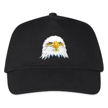 gxp adler weißkopfseeadler vector art - Kinder Basecap - Schwarz - Vorne