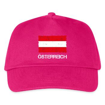 Austria - Kids’ Baseball Cap - fuchsia - Front