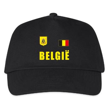 Maillot de football de Belgique Jersey Fan Fan Shirt - Casquette de baseball Enfant - noir - Devant