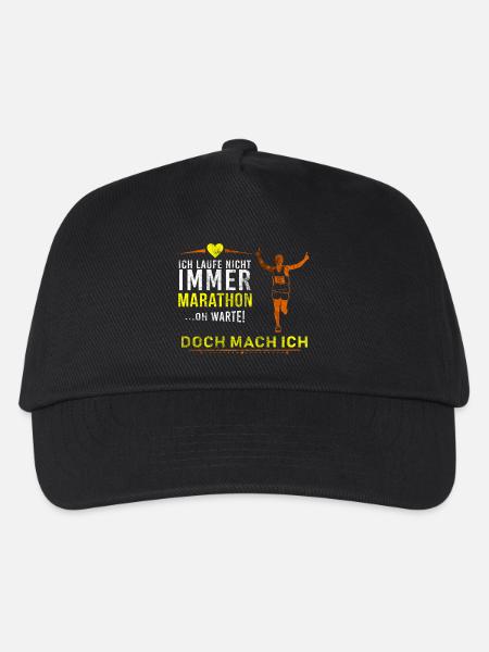 Marathon - Kinder Basecap - Schwarz