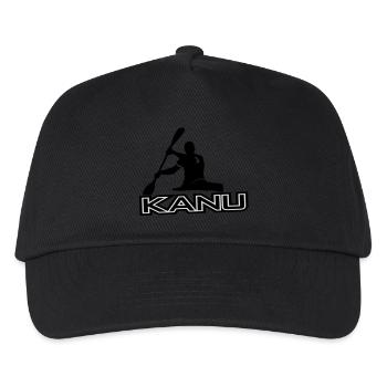 vektor_kanu_logo - Kinder Basecap - Schwarz - Vorne