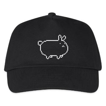 rabbit_pixel - Kinder Basecap - Schwarz - Vorne