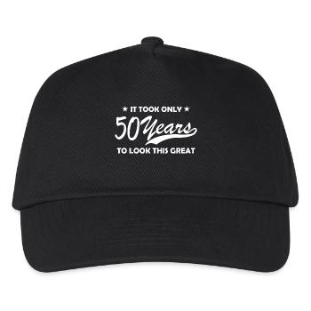 50 years - Kids’ Baseball Cap - black - Front