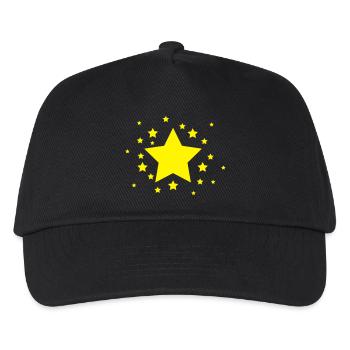Sterne - Kinder Basecap - Schwarz - Vorne