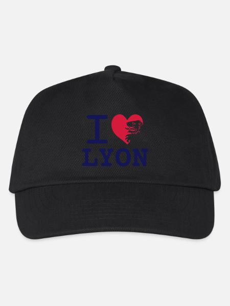 Ich liebe Lyon - Kinder Basecap - Schwarz