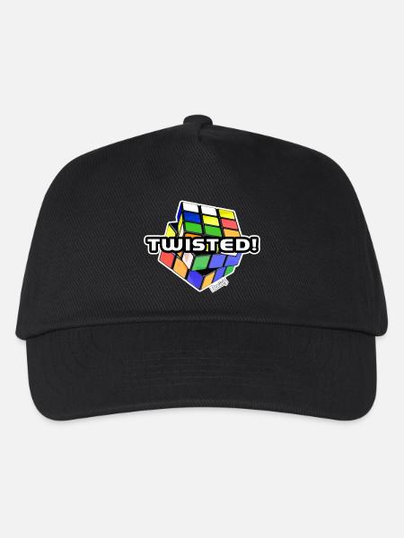 Rubik's Cube Twisted! - Kinder Basecap - Schwarz