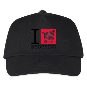 shopping_i_love_u2 - Kinder Basecap - Schwarz - Vorne