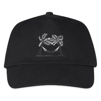 plage - Casquette de baseball Enfant - noir - Devant