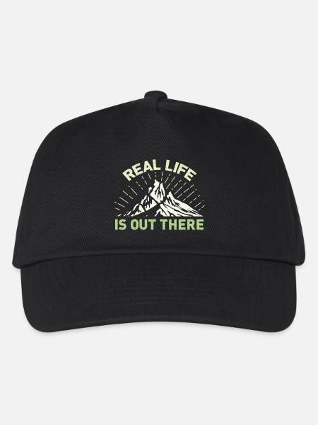 La vraie vie existe - Casquette de baseball Enfant - noir