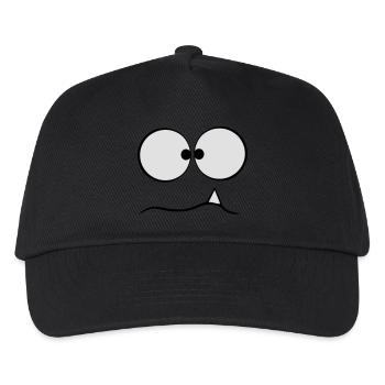 Komisches Monster - Kinder Basecap - Schwarz - Vorne