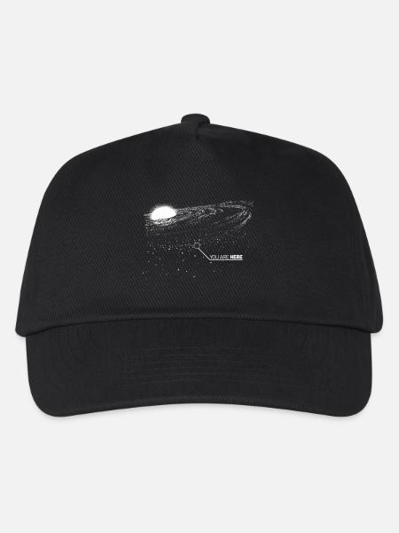 You are here (space galaxy) - Kinder Basecap - Schwarz