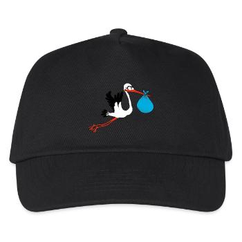 Storch - Kinder Basecap - Schwarz - Vorne