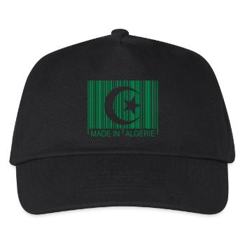 Code barre Made in ALGERIE 1c - Kinder Basecap - Schwarz - Vorne