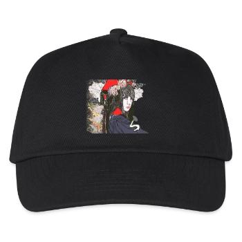 japanese mafia portrait - Kids’ Baseball Cap - black - Front