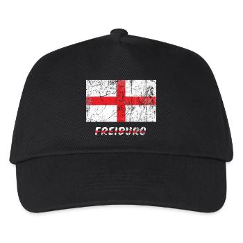Freiburg Stadtfahne Freiburg city flag flag - Kids’ Baseball Cap - black - Front