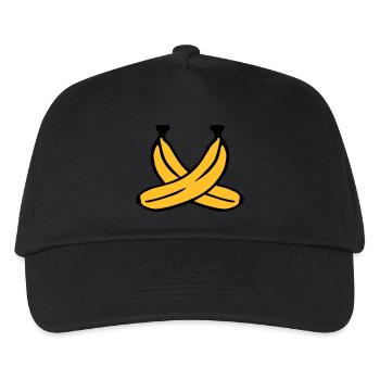 Banane - Kinder Basecap - Schwarz - Vorne