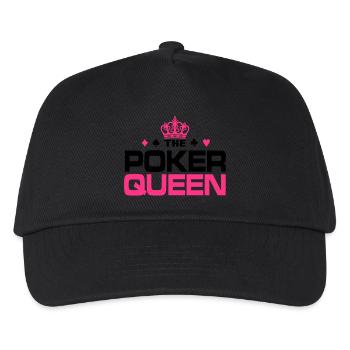 Poker Queen - Kinder Basecap - Schwarz - Vorne